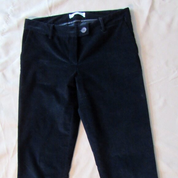 AMINA RUBINACCI Napoli Women's Pants Velour Cotton Black ,IT 44, made in Italy - Picture 1 of 7